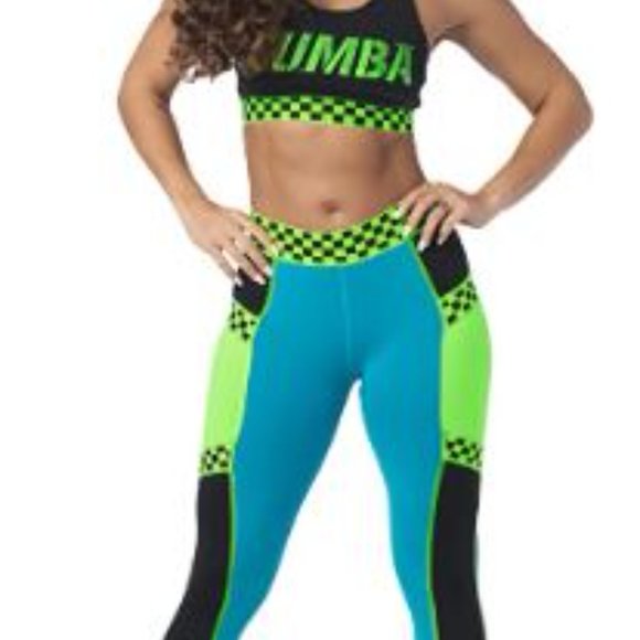 Zumba Capri Leggings - Stronger, Faster, Better Collection - Size Large - Picture 5 of 5